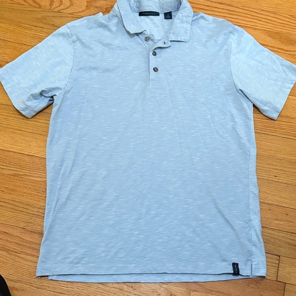 Perry Ellis Sky Blue Polo Shirt - Picture 1 of 2